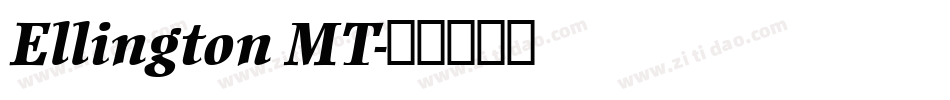 Ellington MT字体转换